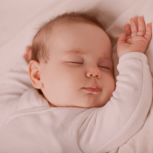 A baby sleeping
